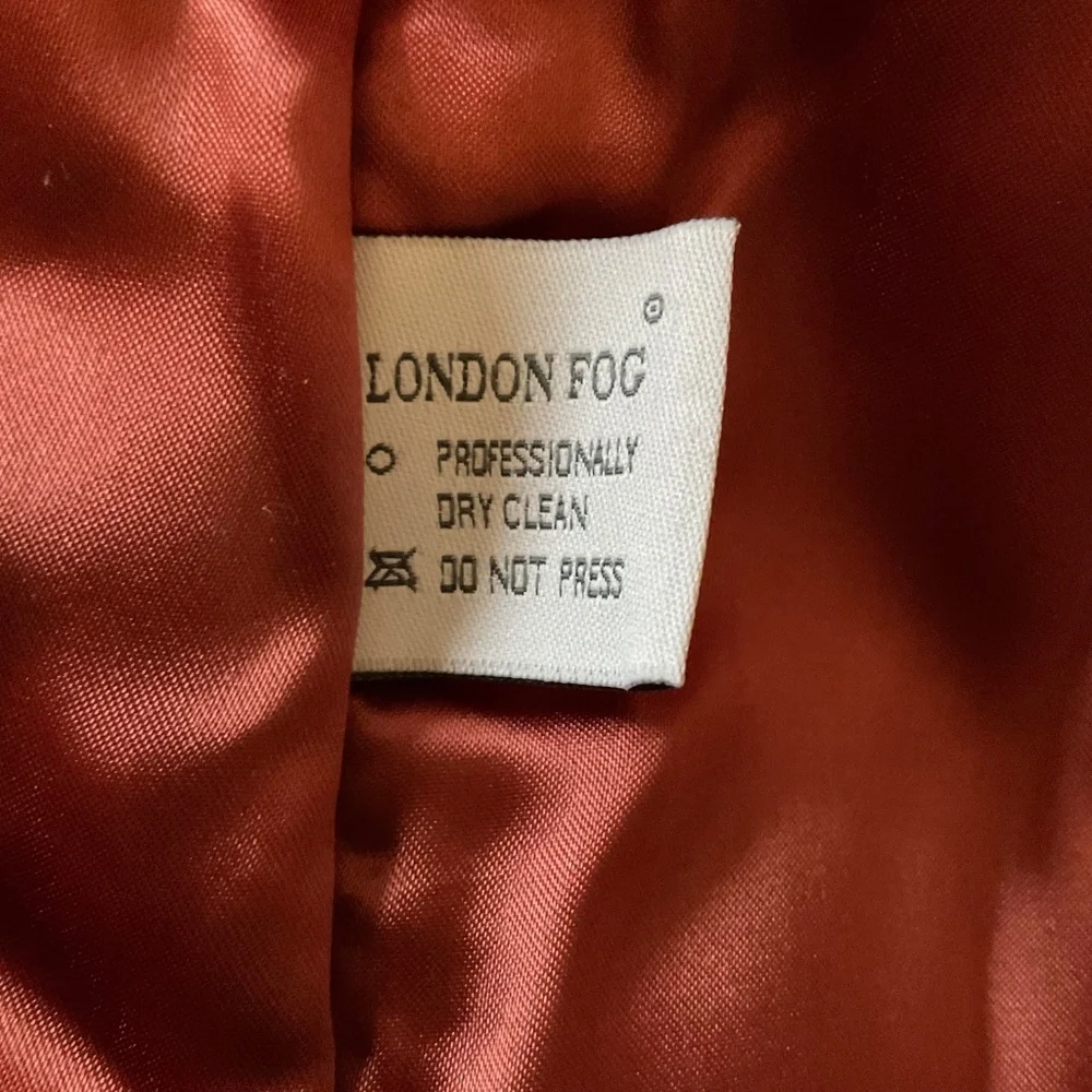 London Fog Olive Green Double-Breasted Trench Coat